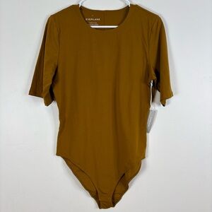 Everlane Women's Mustard Short-Sleeve Bodysuit